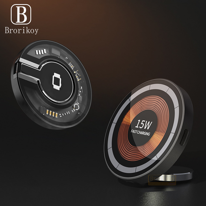 2 in 1 Desktop 15W Magnetic Wi - Smartwatch X12 reseña y precio