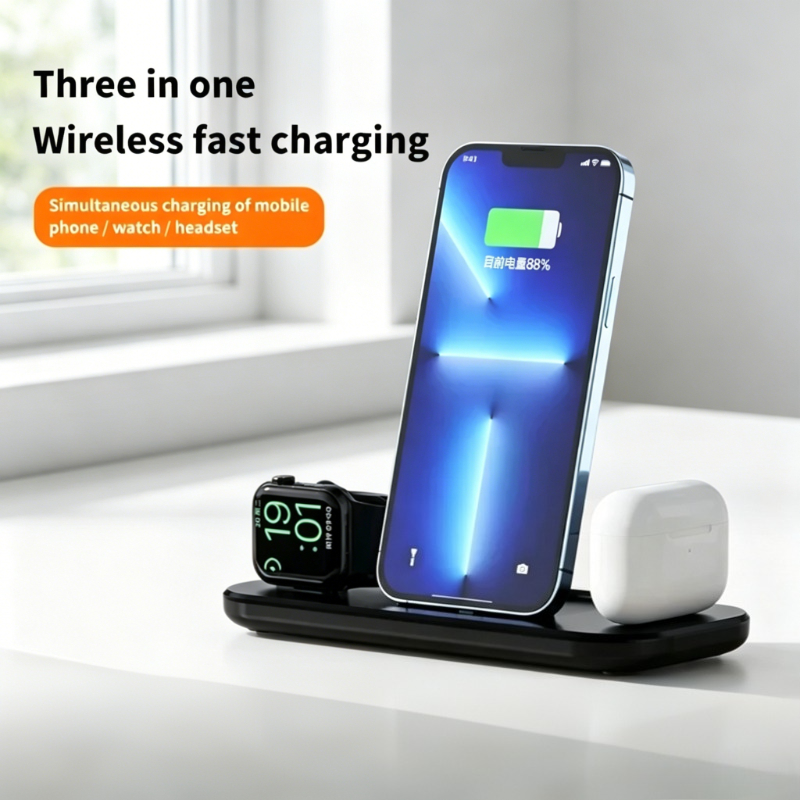 3 In 1 Wireless Charger Stand  - Smartwatch X12 reseña y precio
