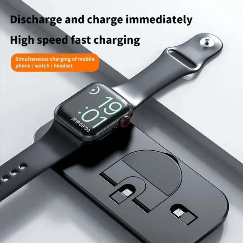 3 In 1 Wireless Charger Stand  - Smartwatch X12 reseña y precio