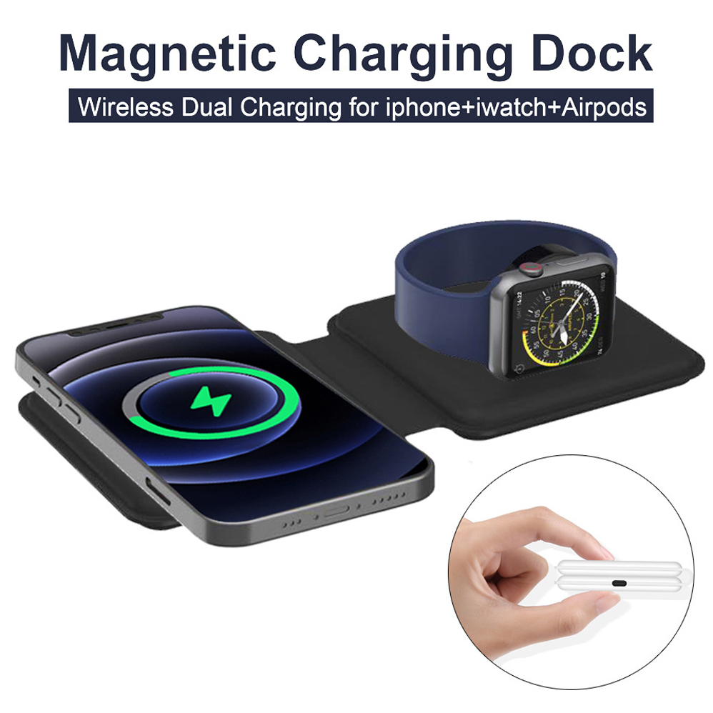 2IN1 Magnetic Wireless Charger - Smartwatch X12 reseña y precio
