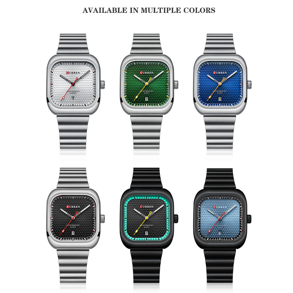 CURREN Fashion Square Men's Bu - Smartwatch Guess reseña y precio