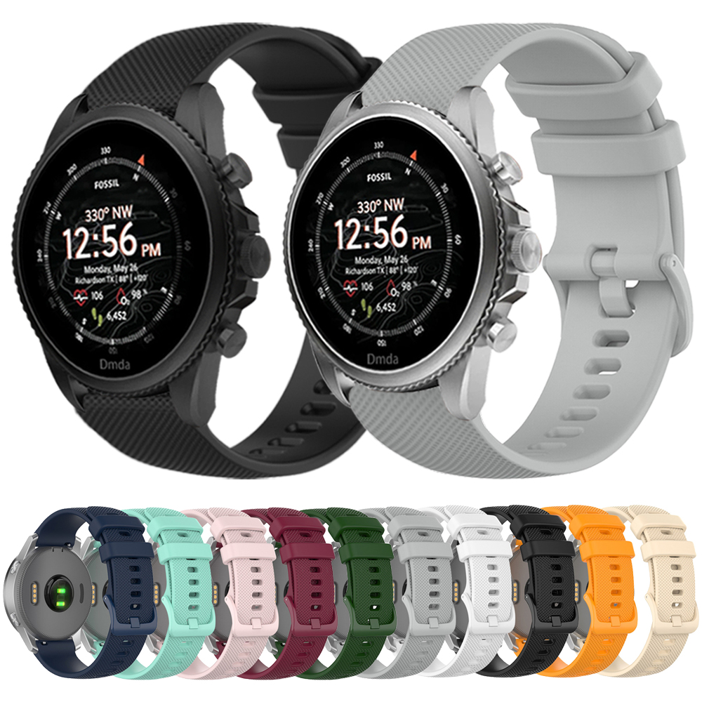 22mm 20mm Silicone Strap For F - Fossil Smartwatch Accessories reseña y precio