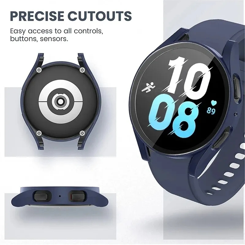 Glass+Case for Samsung Galaxy  - Accessories For Galaxy Watch 5 reseña y precio
