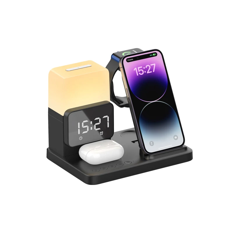 6 in 1 Wireless Charger Stand  - Smartwatch X12 reseña y precio