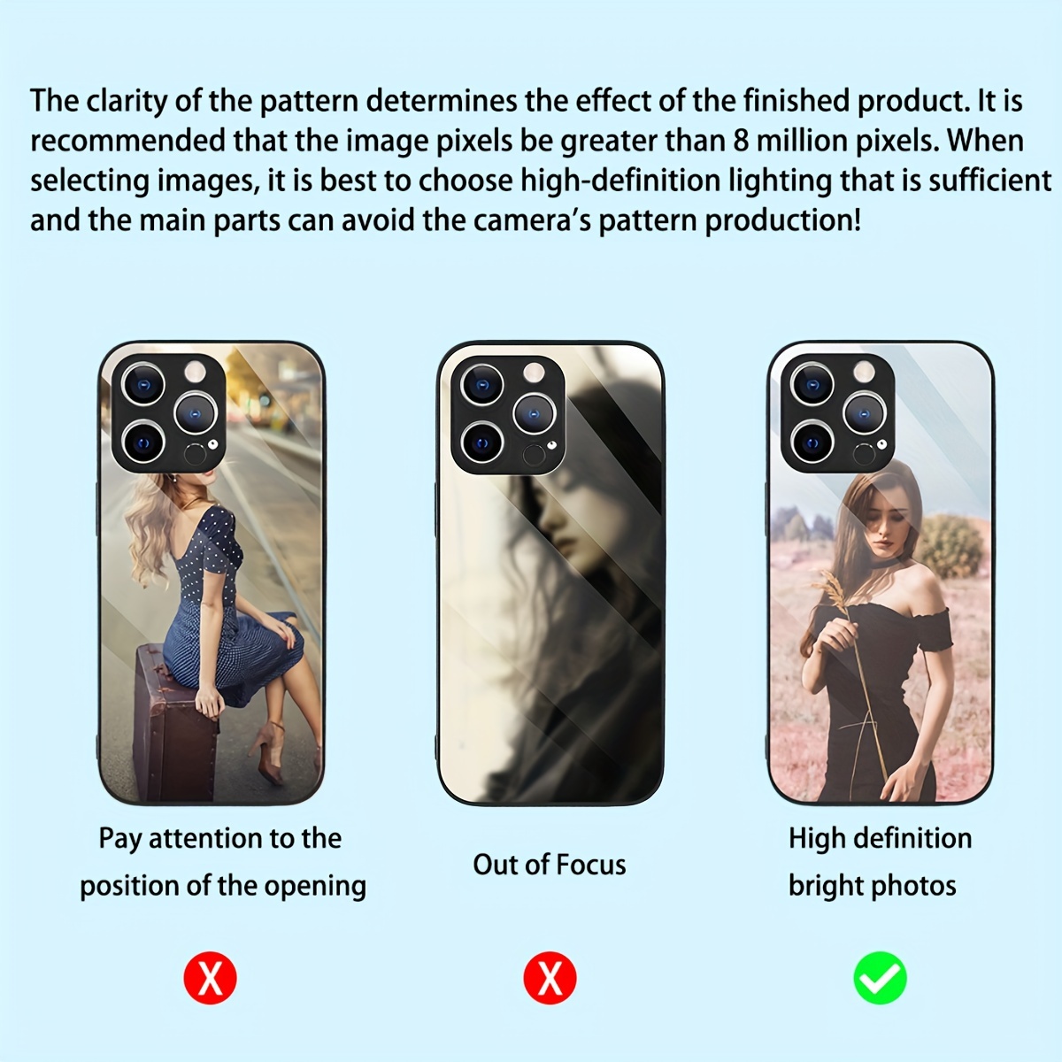 Custom Photo Mirror Glass Case - Screen Protector Film reseña y precio