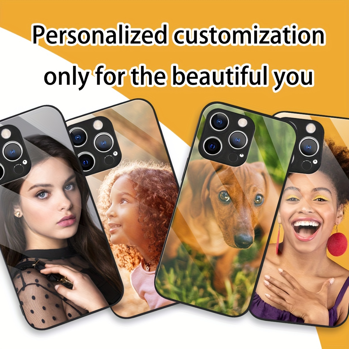 Custom Photo Mirror Glass Case - Screen Protector Film reseña y precio