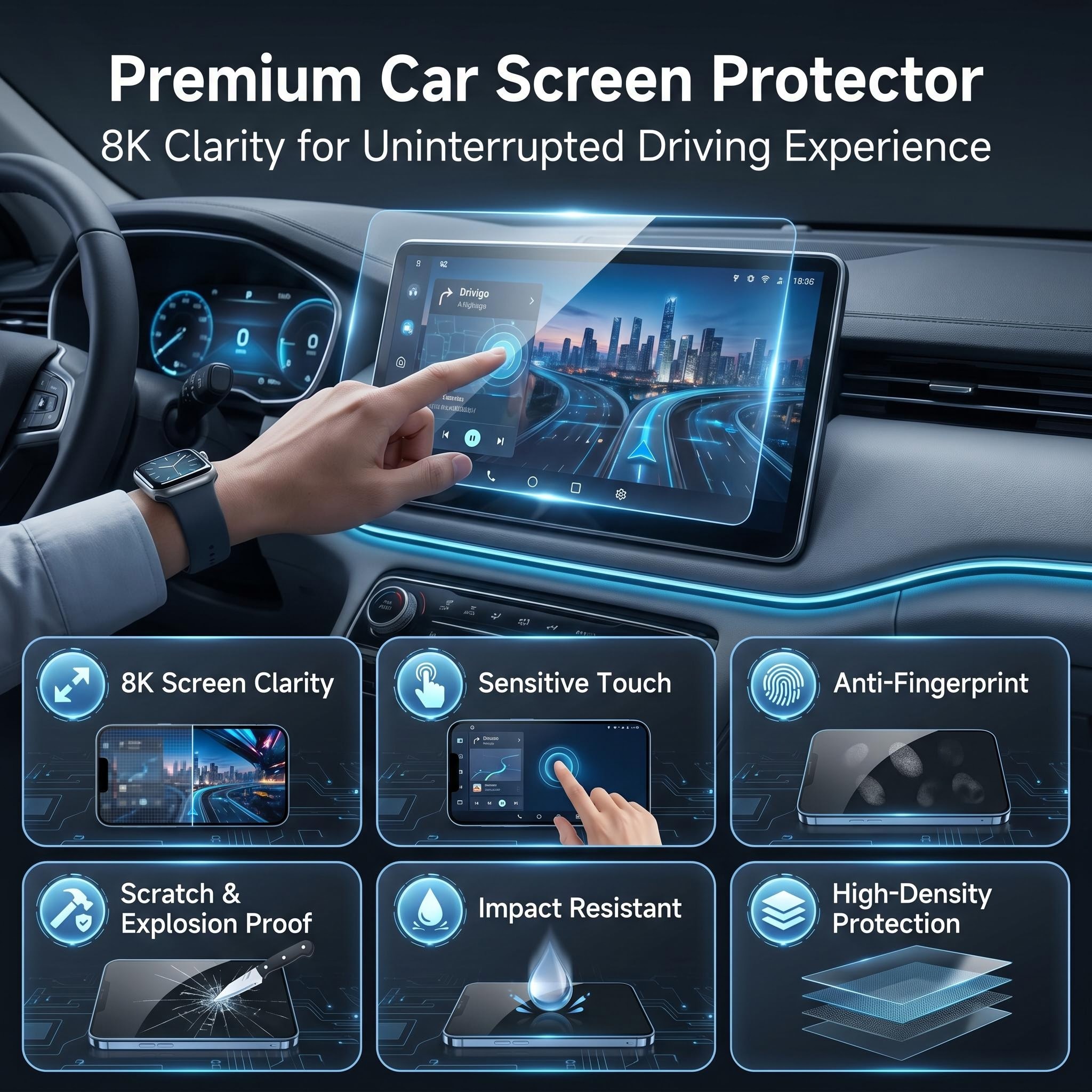 For BYD Atto 2 Yuan UP Low Tri - Screen Protector Film reseña y precio