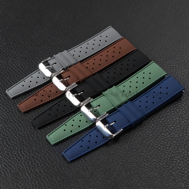 Tropic Silicone Watch Strap 18 - Fossil Smartwatch Accessories reseña y precio