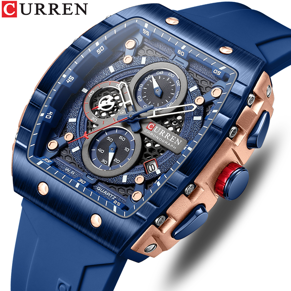 CURREN Sports Unique Rectangul - Smartwatch Guess reseña y precio
