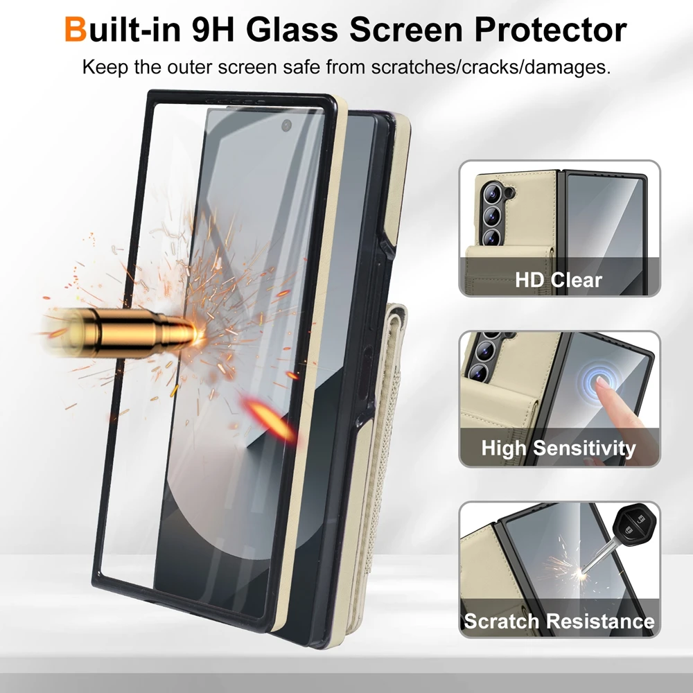 Retro Pure Color Leather Phone - Screen Protector Film reseña y precio