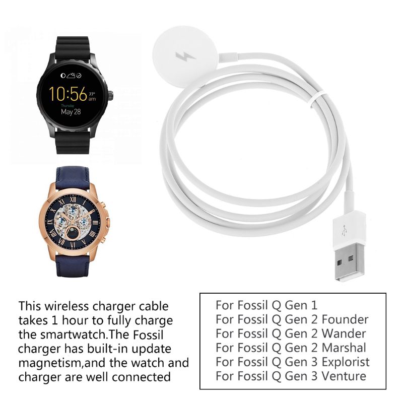 USB Watch Charger Adapter Smar - Fossil Smartwatch Accessories reseña y precio