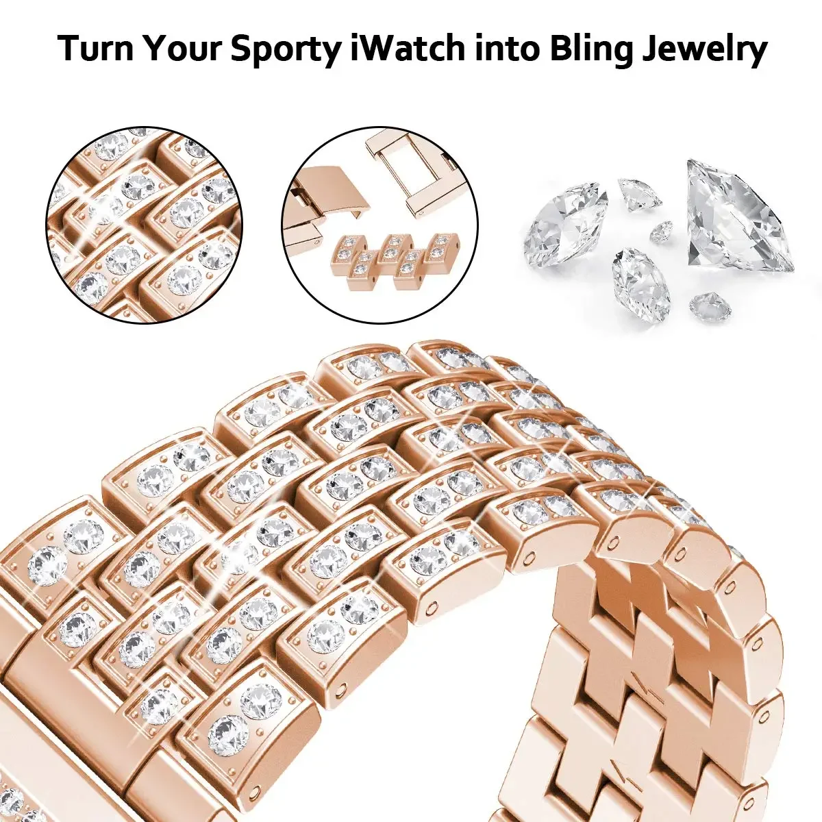 Diamond Band for Samsung Galax - Titan Smartwatch Accessories reseña y precio