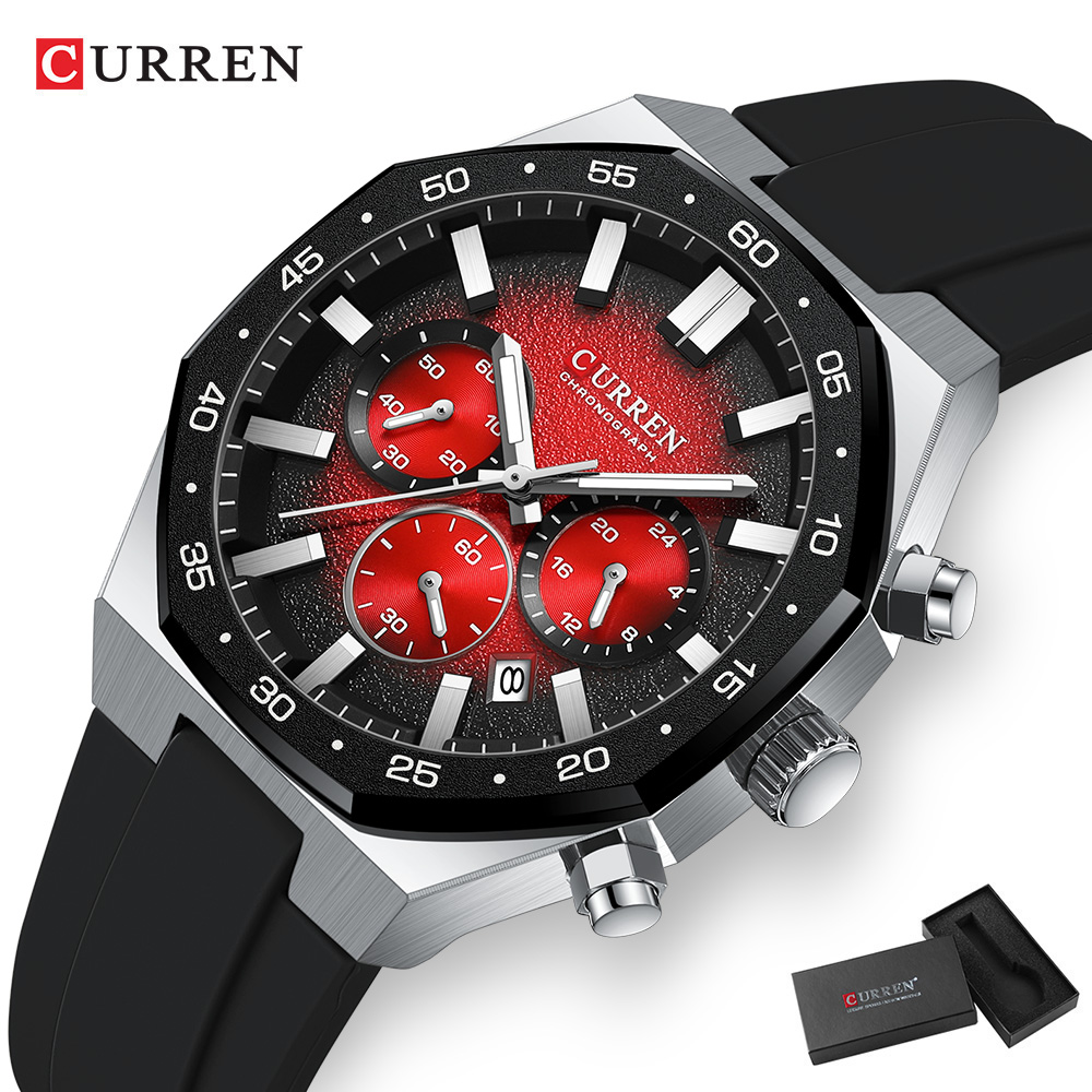 CURREN Fashion Casual Men Spor - Accessories With Watch reseña y precio