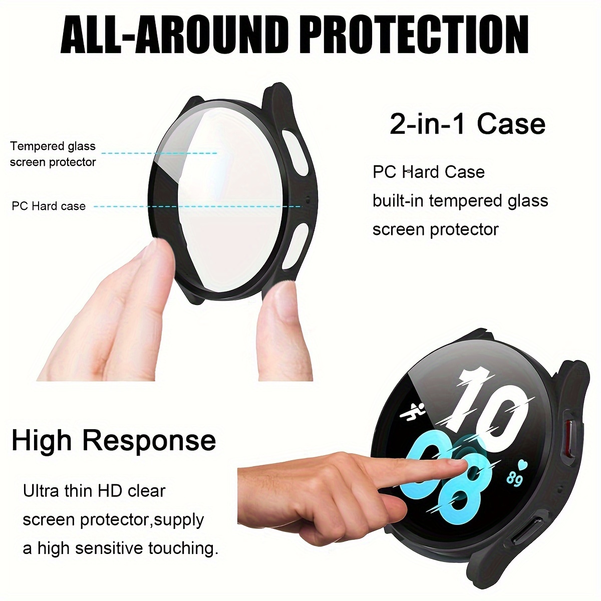 PC Case for Samsung Galaxy Wat - Accessories For Galaxy Watch 5 reseña y precio