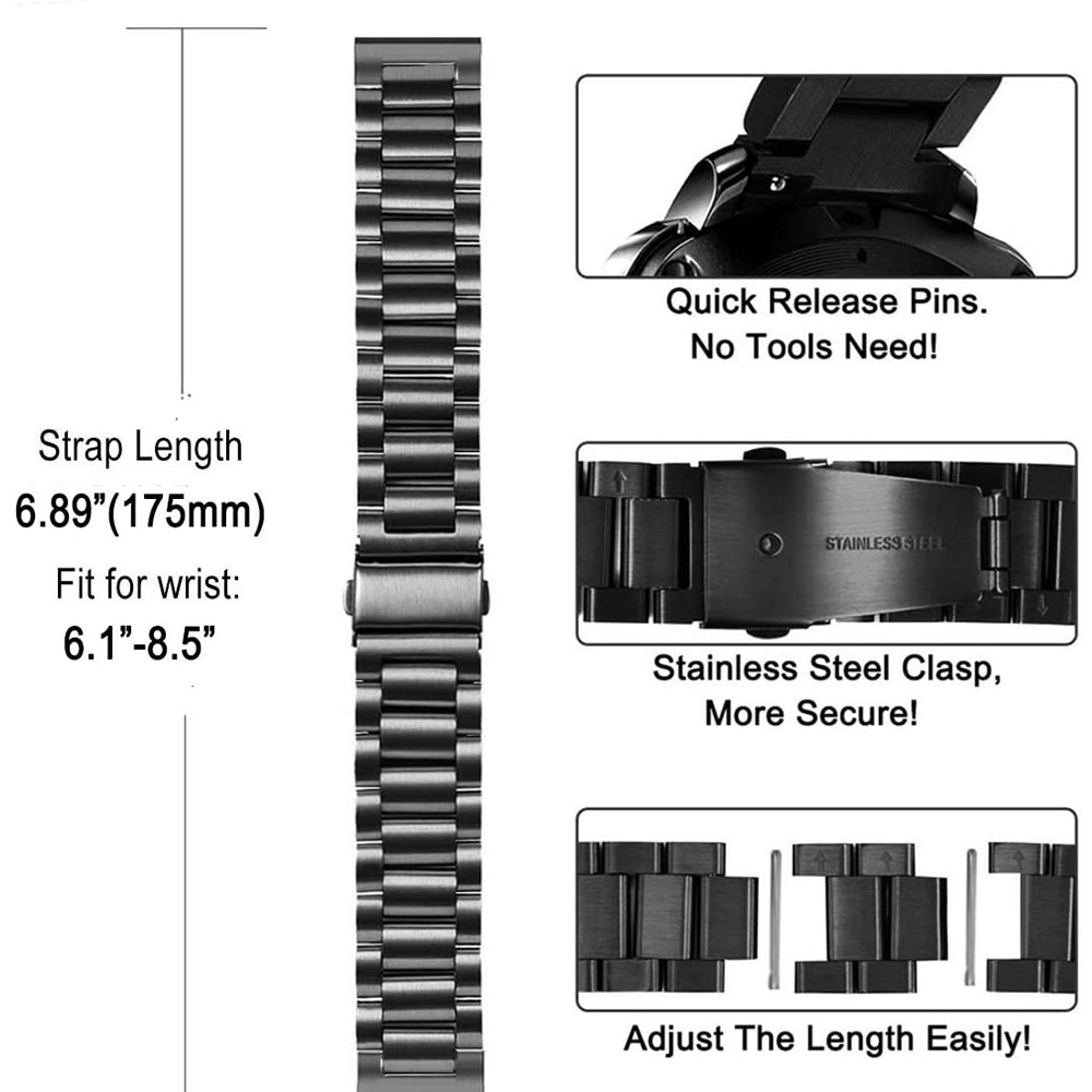 Steel Strap For Huawei Watch G - Titan Smartwatch Accessories reseña y precio
