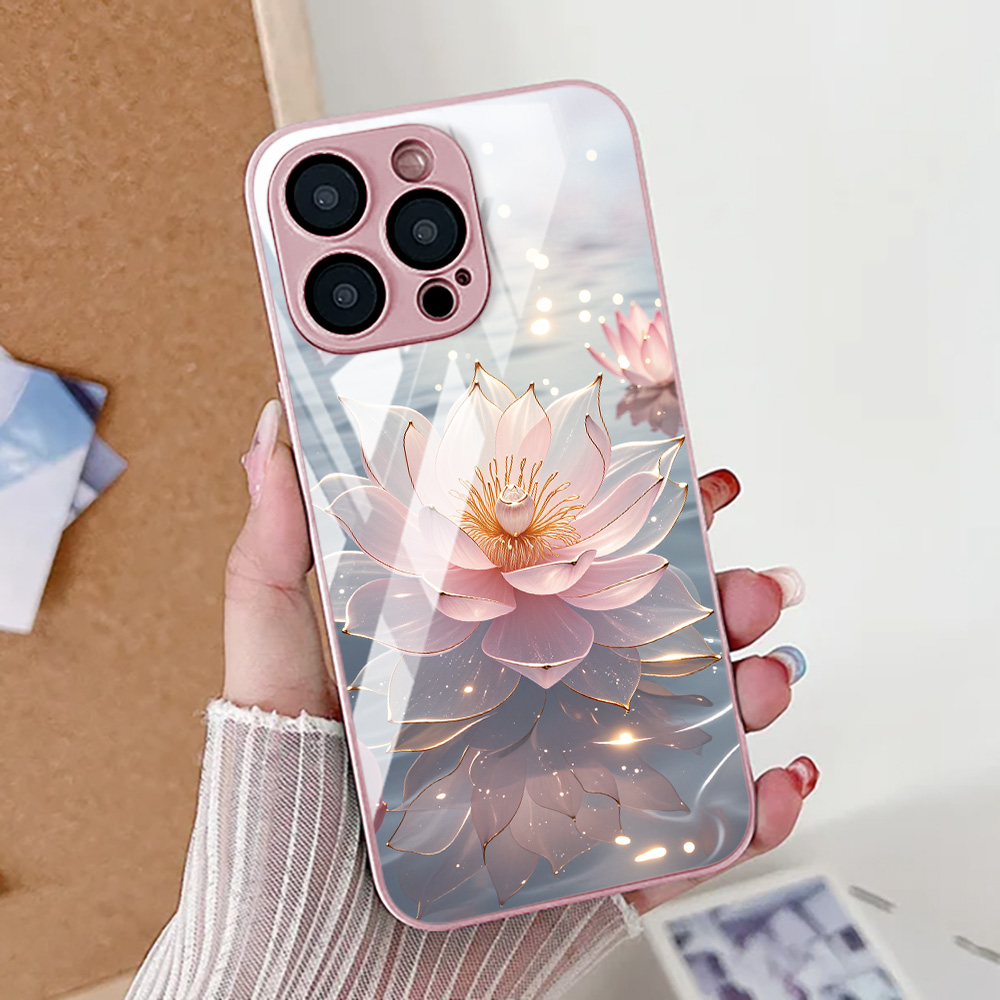 Lotus Flower Phone Case For iP - Screen Protector Film reseña y precio