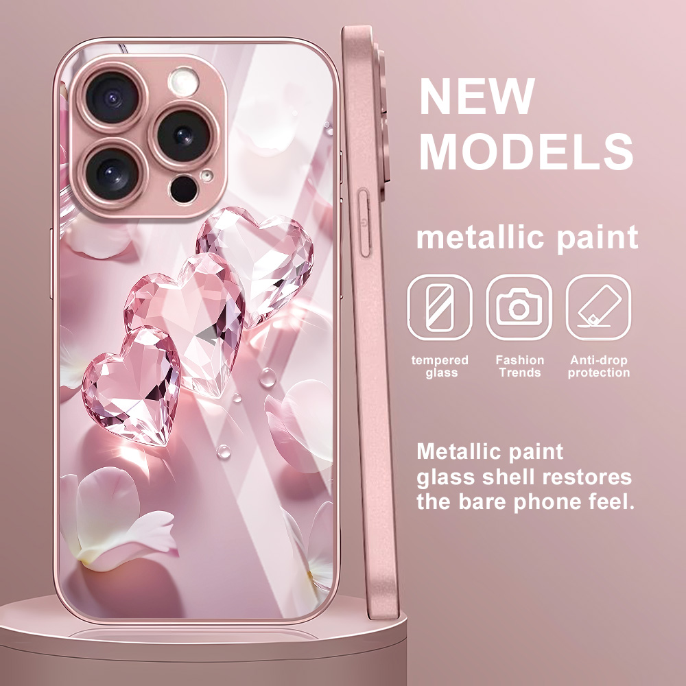Pink Butterfly Tempered Glass  - Screen Protector Film reseña y precio