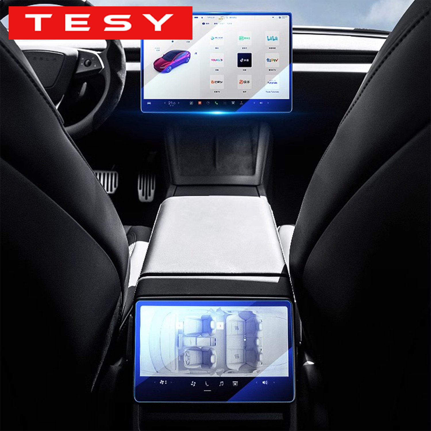 TESY Tempered Glass Film Prote - Screen Protector Film reseña y precio