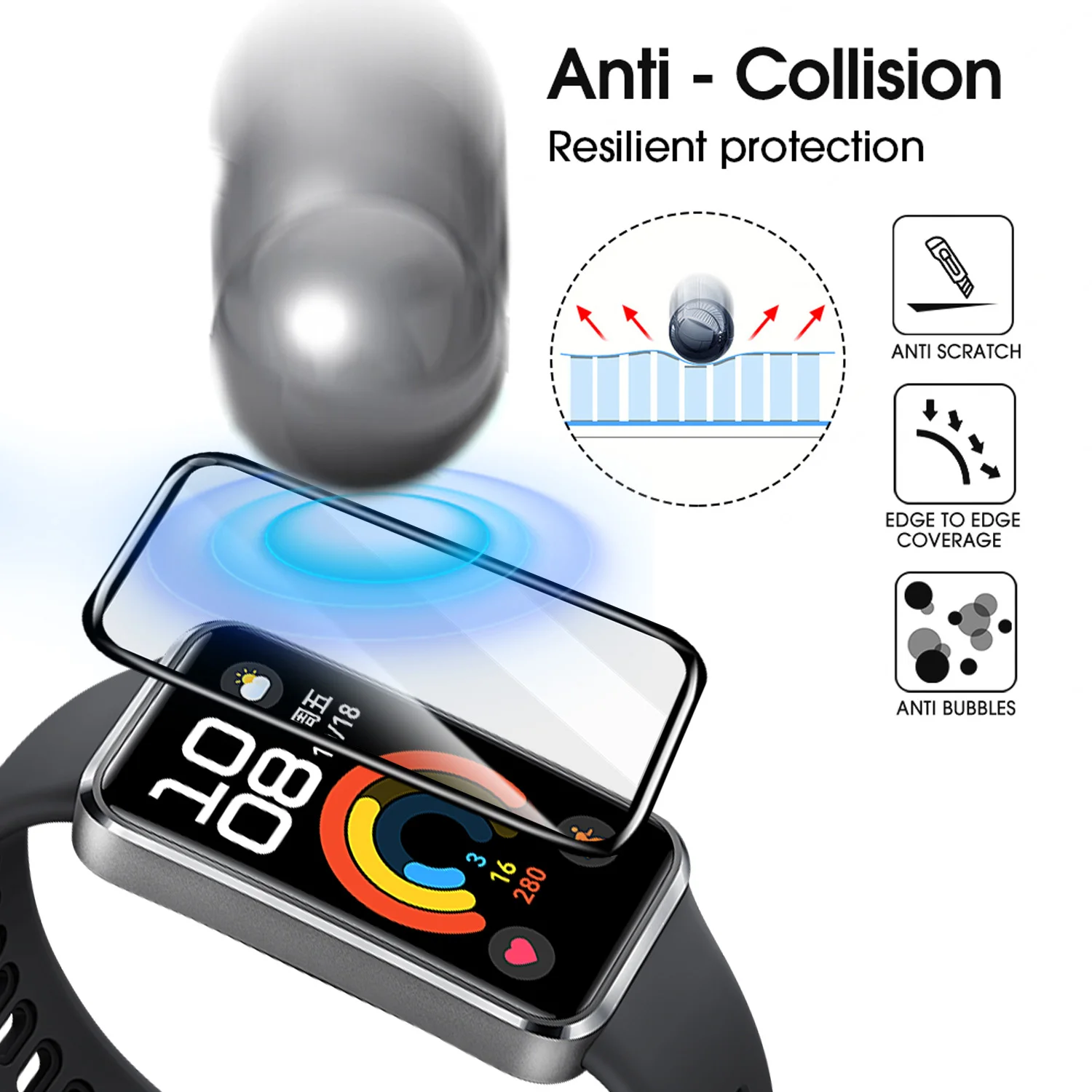 Flexible Screen Protectors for - Huawei Smartwatch Accessories reseña y precio
