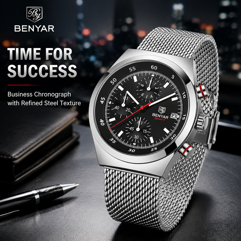 BENYAR Top Luxury Brand Men's  - Accessories With Watch reseña y precio